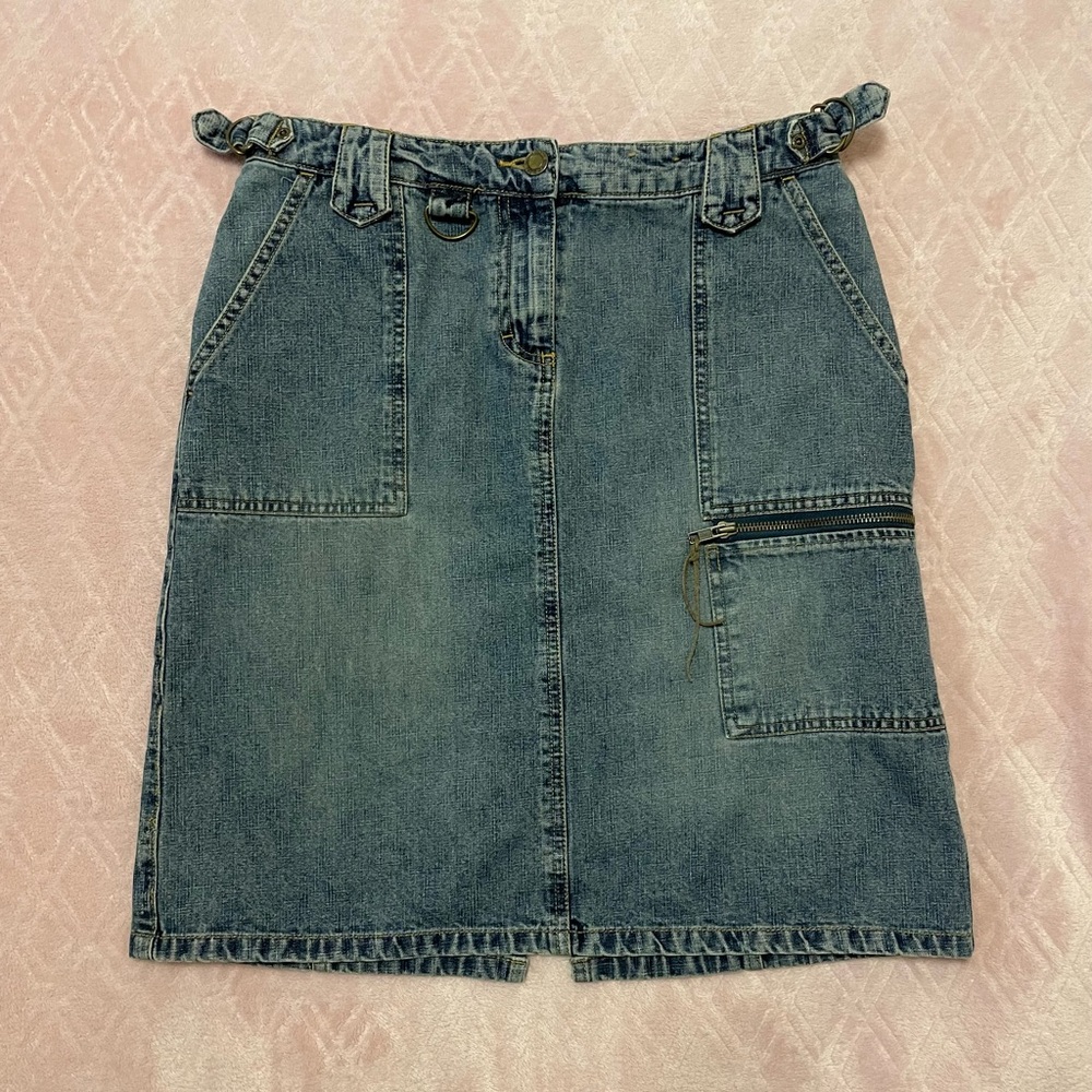 Faded Glory cargo midi skirt size 6